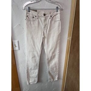 Polo Ralph Lauren Kids Jeans Cream Beige RL Logo‎ Straight Fit Size 14